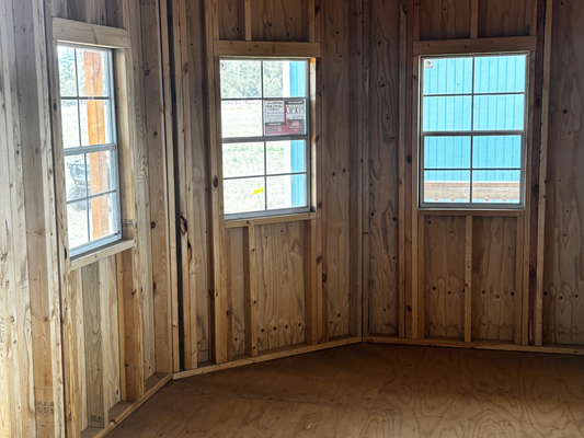 14 X 40 WRAPAROUND LOFTED BARN CABIN (RTO) LOW AS $1,014.86 A MONTH + TAX