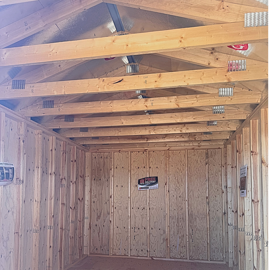 10 X 16 UTILITY SHED $6,821.00 + TAX (RTO) AS LOW AS $235.55 + TAX A MONTH