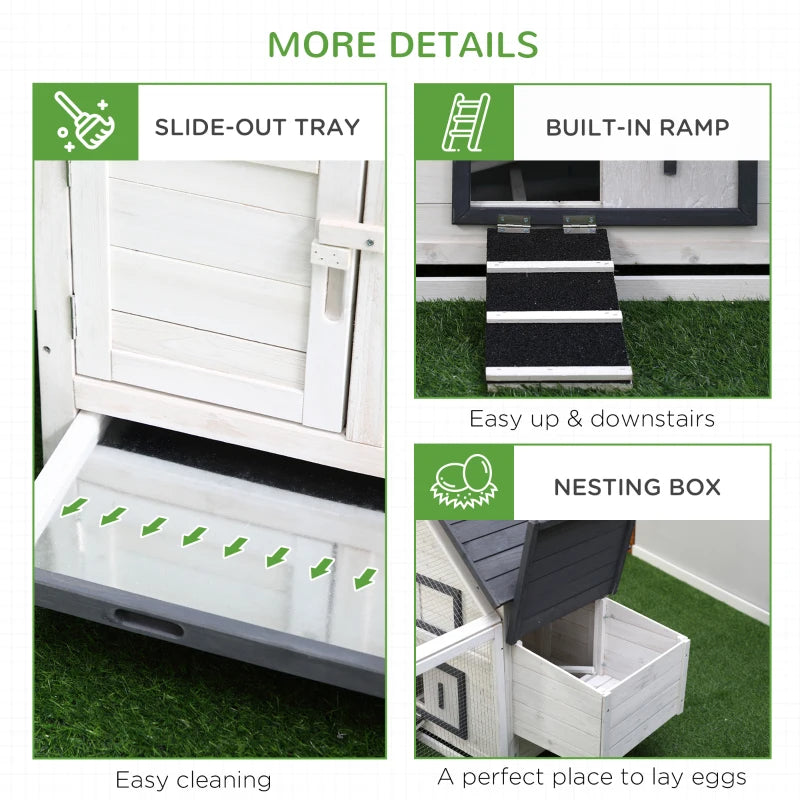 Classic White Chicken Coop