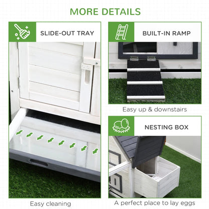 Classic White Chicken Coop