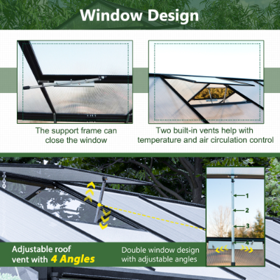 Outdoor Heavy Duty Walk-in Greenhouse