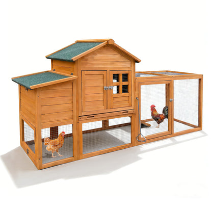 Classic Chicken Coop With Nest Box And Removable Tray