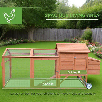 Poultry Cage Pen Portable With Wheels
