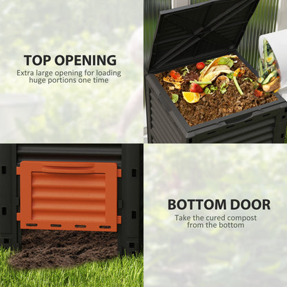 Garden Compost Bin 80 Gallon Outdoor