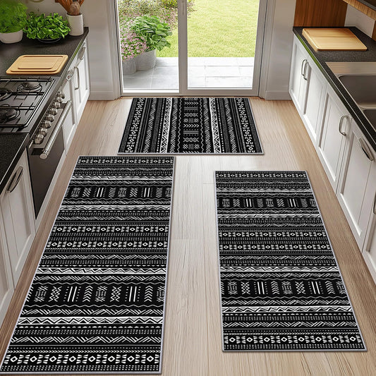 3 pcs Kitchen Rugs Set