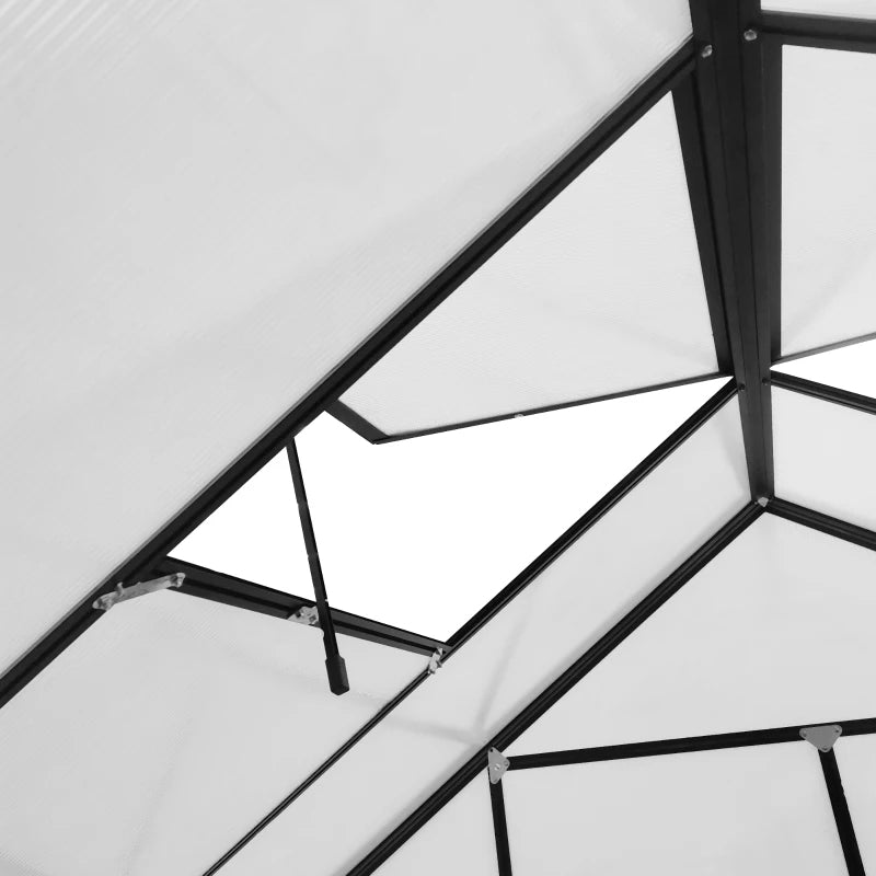 EX LARGE Aluminum Polycarbonate Walk-in Garden Greenhouse