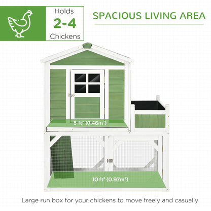 Small Green House Chicken Coop