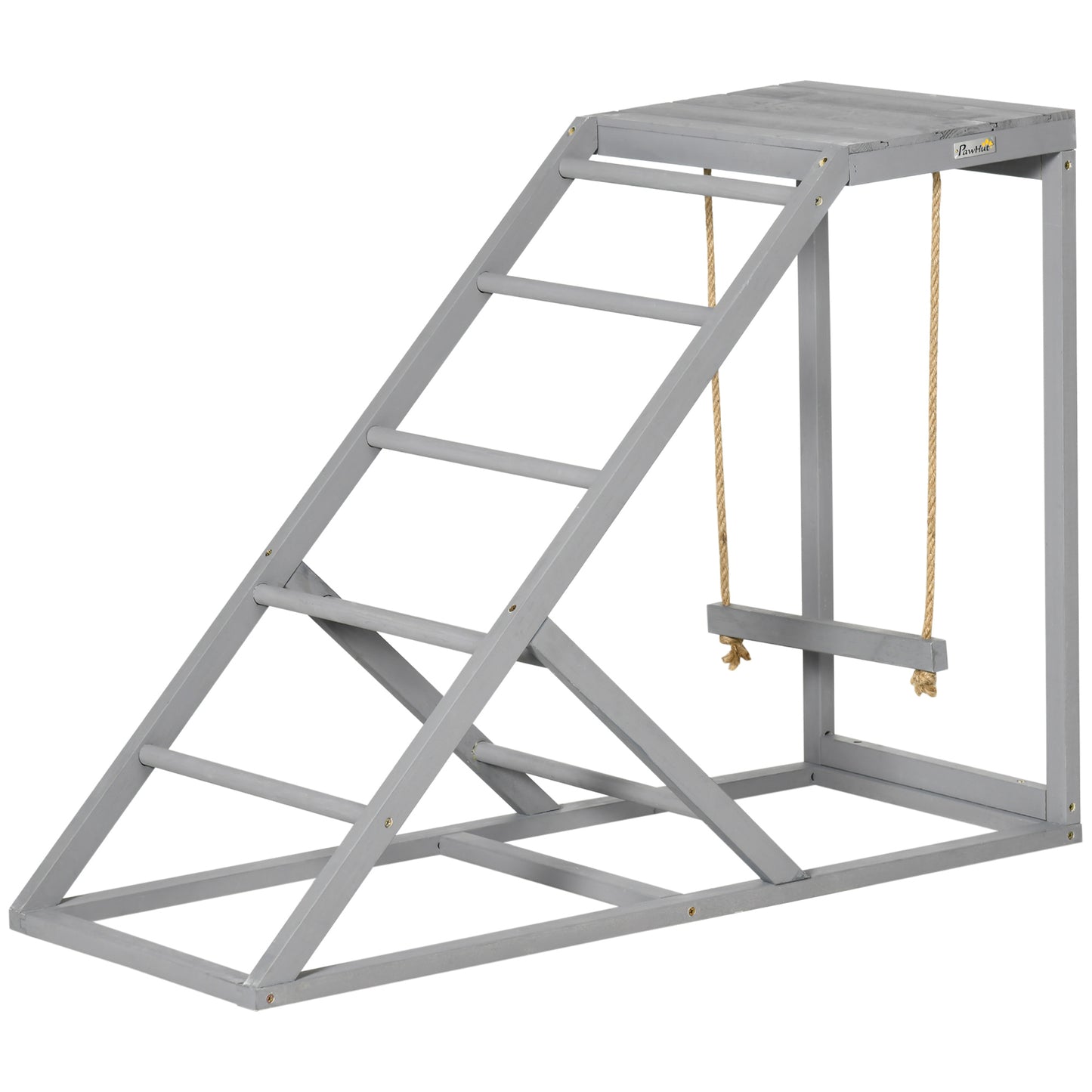 PawHut Wooden Chicken Coop Toy With Swing