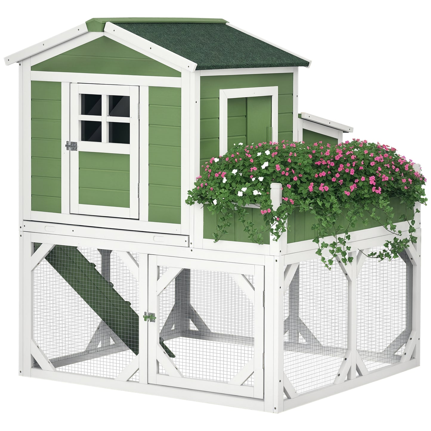 Small Green House Chicken Coop