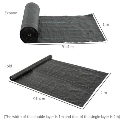 Fabric Weed Control Membrane, Heavy Duty