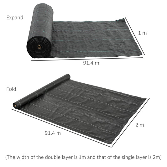 Fabric Weed Control Membrane, Heavy Duty