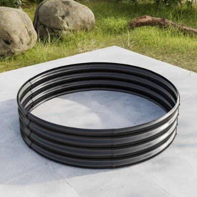 2PCS Tall Round Metal Raised Garden Bed
