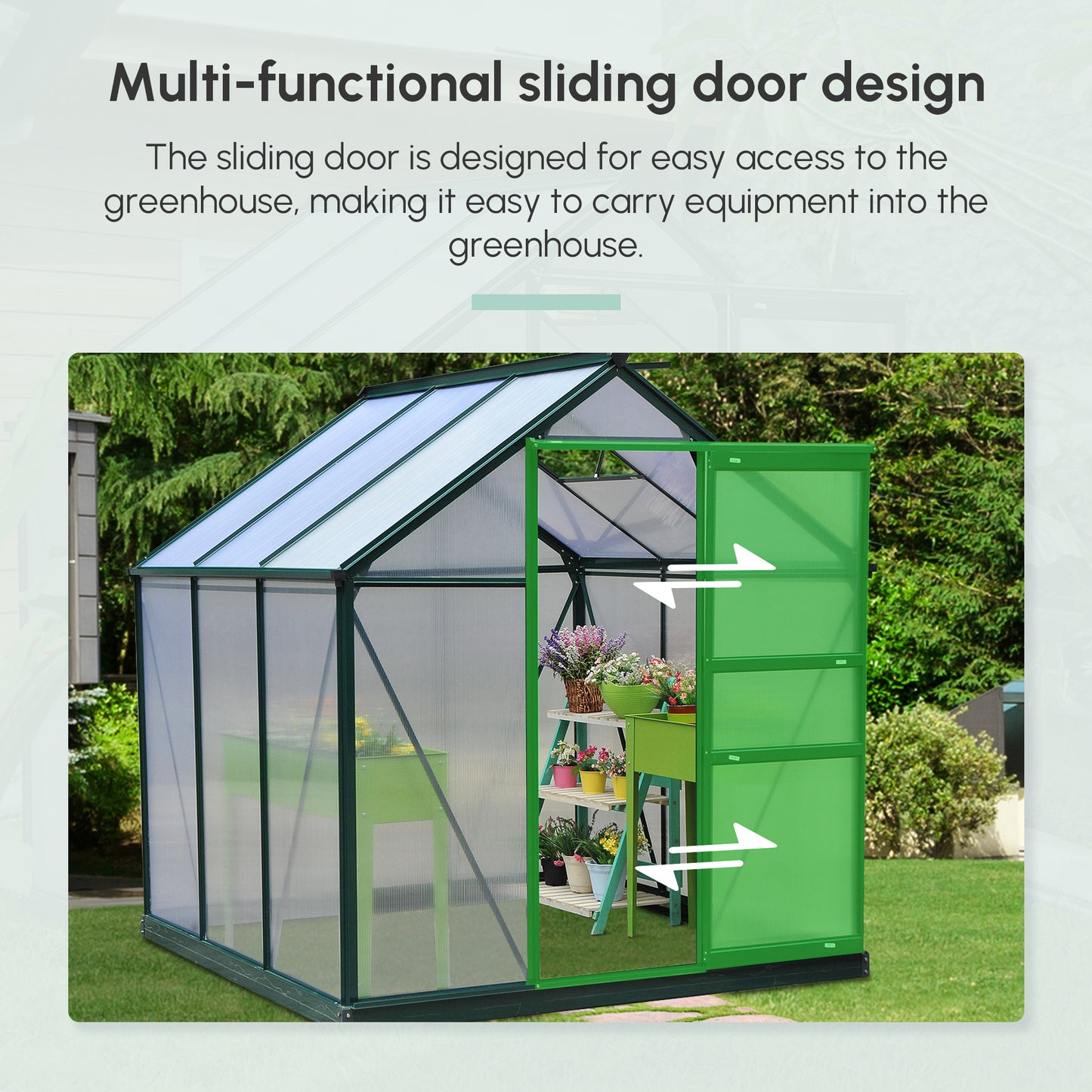 Walk In Greenhouse With Rooftop Vent