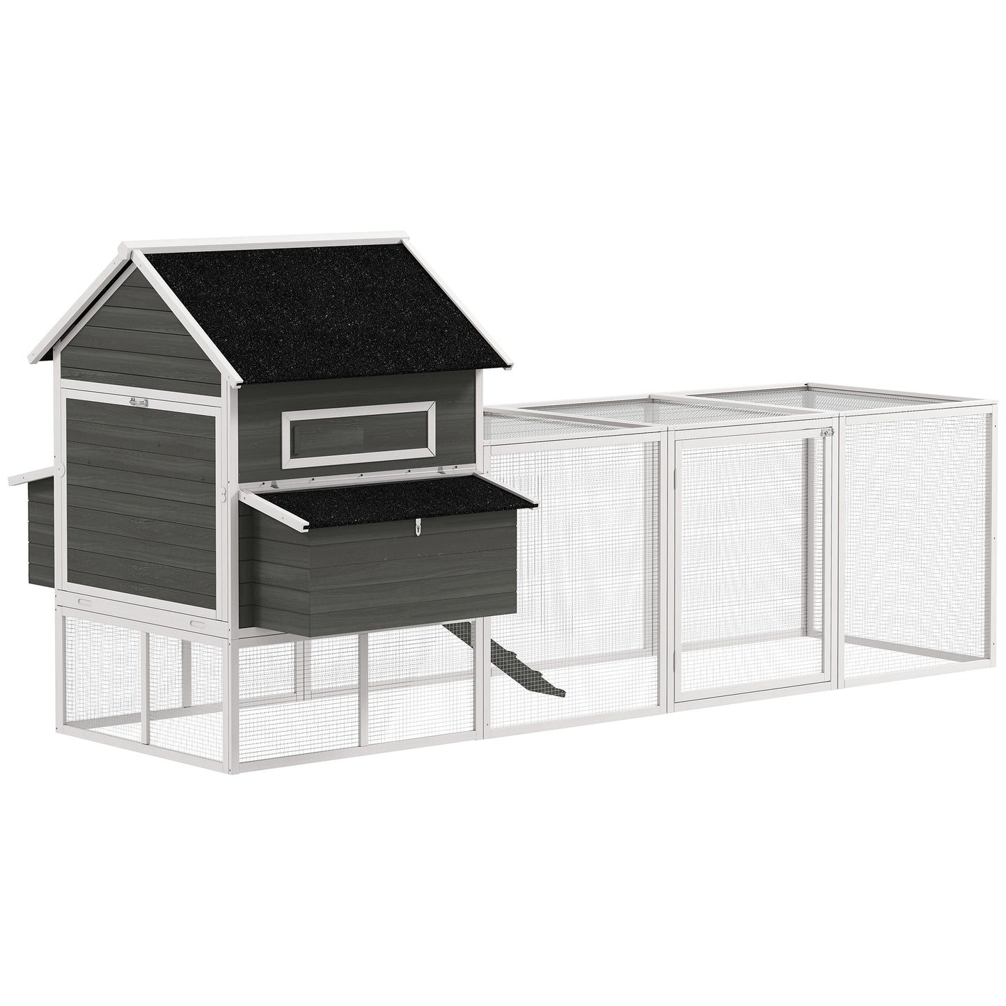 Wooden Chicken Coop for 8-10 Chickens
