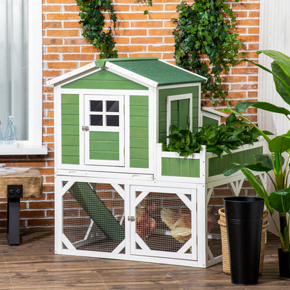 Small Green House Chicken Coop