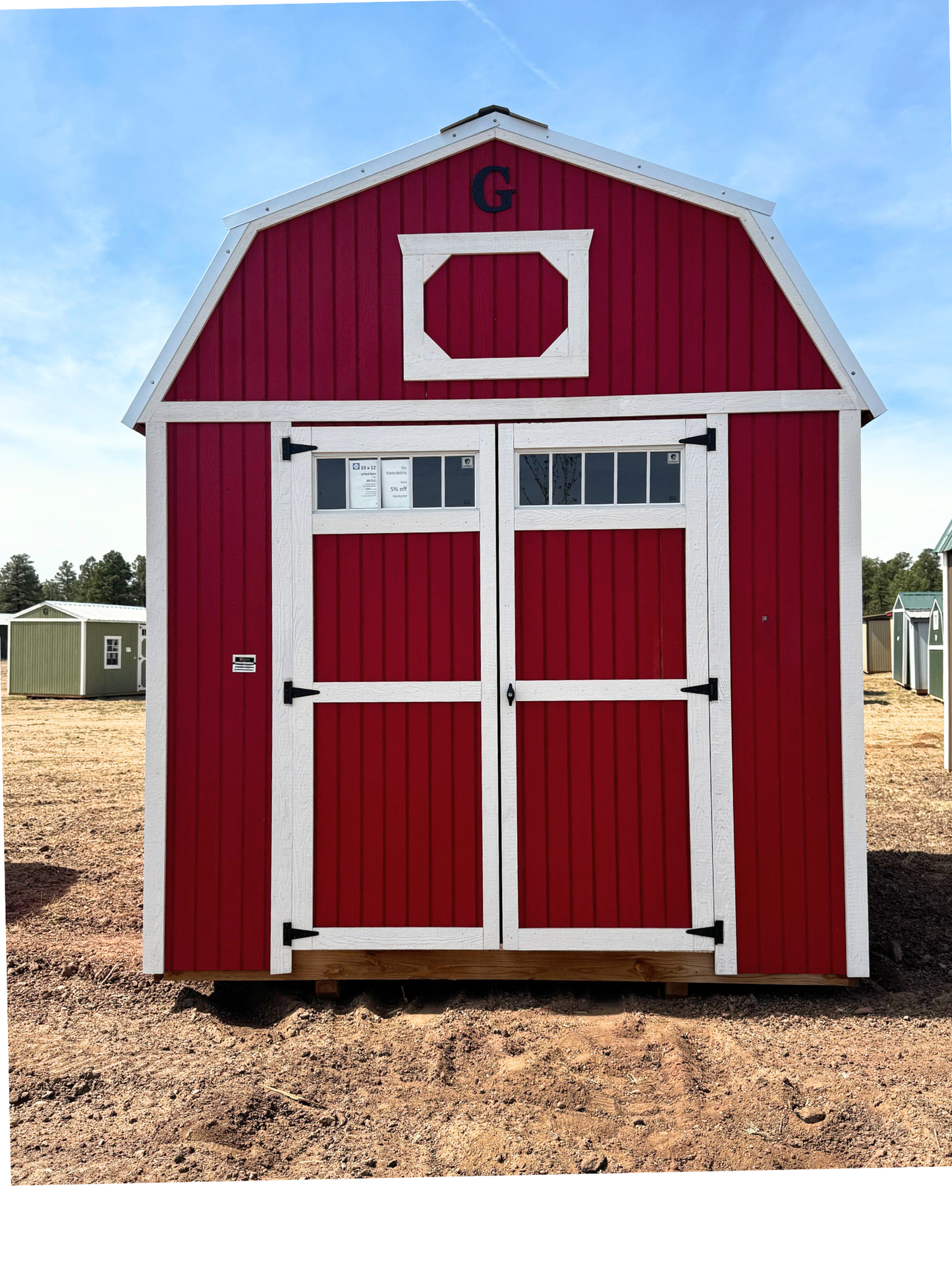 12 x 16 LOFTED BARN (RTO) LOW AS $312.46 A MONTH + TAX