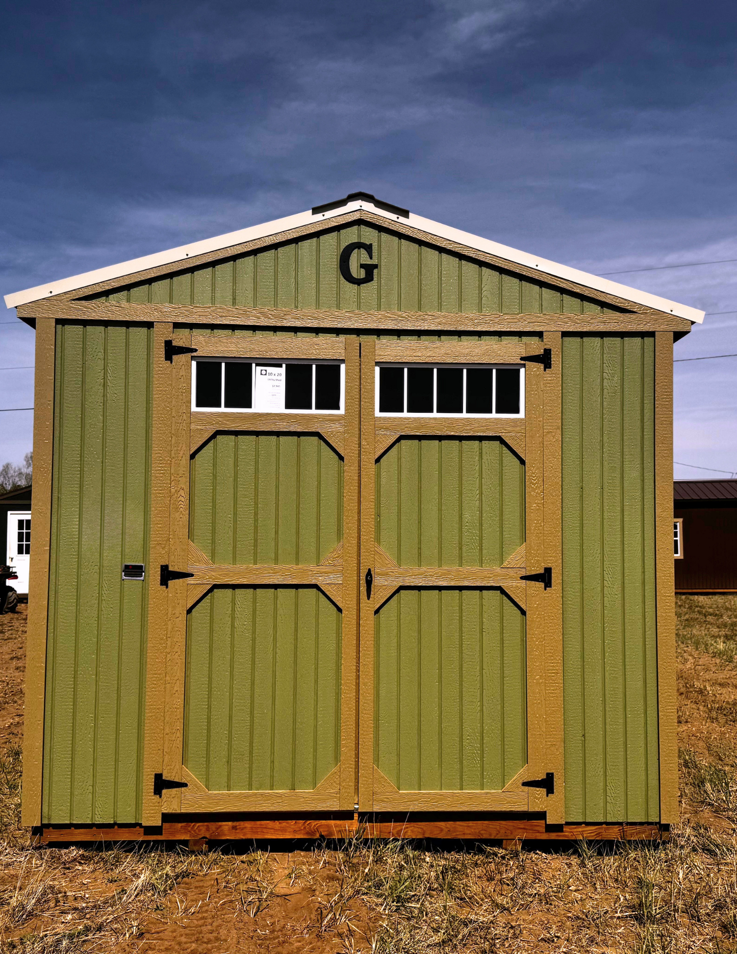10 x 20 (PRE-OWNED) UTILITY SHED (RTO) LOW AS $291.90 A MOTH + TAX