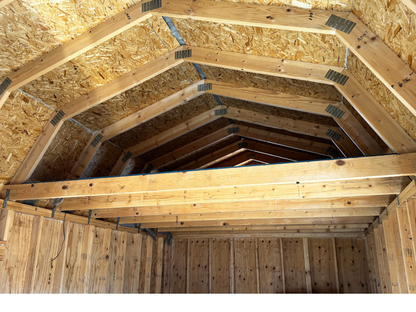 12 x 32 (PRE-OWNED) WRAPAROUND LOFTED BARN CABIN (RTO) LOW AS 587.07 A MONTH