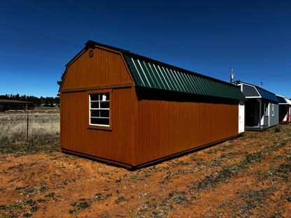 12 x 32 (PRE-OWNED) LOFTED BARN (RTO) LOW AS $517.07 A MONTH + TAX