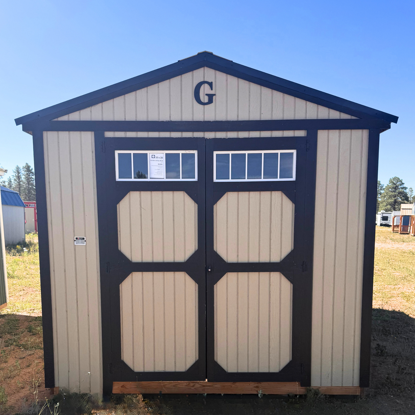 10 X 20 UTILITY SHED (RTO) LOW AS $276.55 +TAX A MONTH