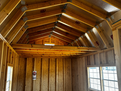 12 x 28 CORNER PORCH LOFTED CABIN (RTO) LOW AS $563.09 A MONTH + TAX