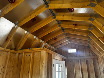 12 x 28 CORNER PORCH LOFTED CABIN (RTO) LOW AS $563.09 A MONTH + TAX