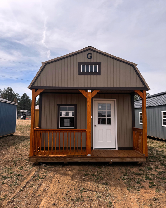 14 x 32 LOFTED BARN CABIN (RTO) LOW AS $702.68 A MONTH + TAX