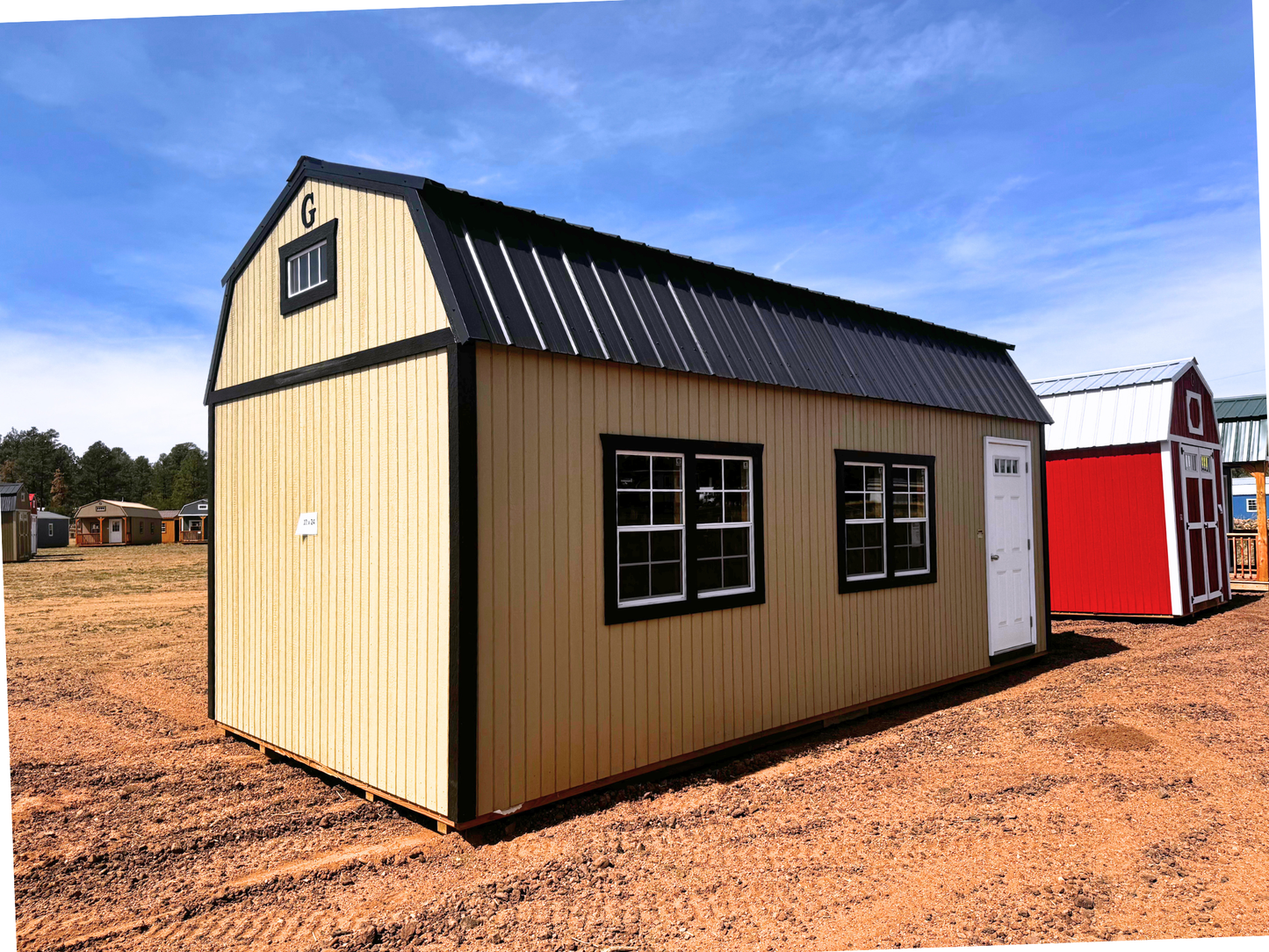 12 x 24 SIDE LOFTED BARN (RTO) LOW AS $442.99 A MONTH +TAX