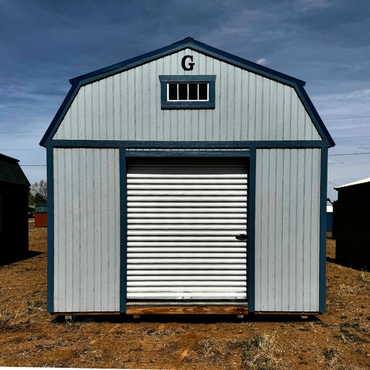 14 x 28 LOFTED BARN GARAGE (RTO) LOW AS $607.39 MONTH + TAX