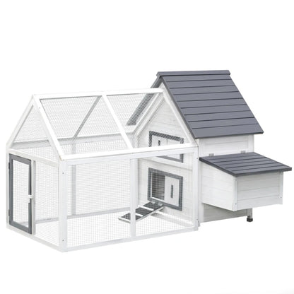 Classic White Chicken Coop