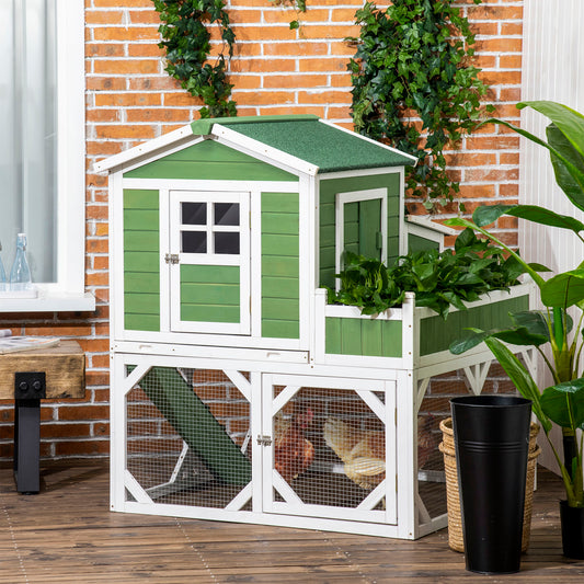 Small Green House Chicken Coop