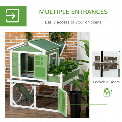 Small Green House Chicken Coop