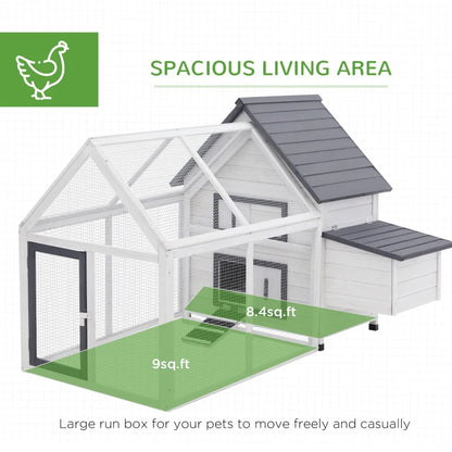 Classic White Chicken Coop