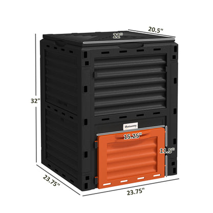 Garden Compost Bin 80 Gallon Outdoor