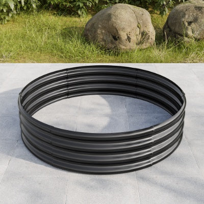 2PCS Tall Round Metal Raised Garden Bed