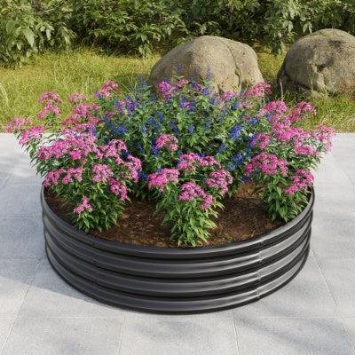 2PCS Tall Round Metal Raised Garden Bed