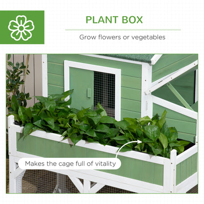 Small Green House Chicken Coop