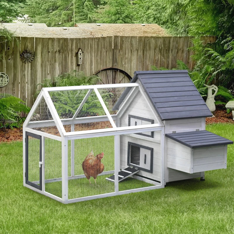 Classic White Chicken Coop