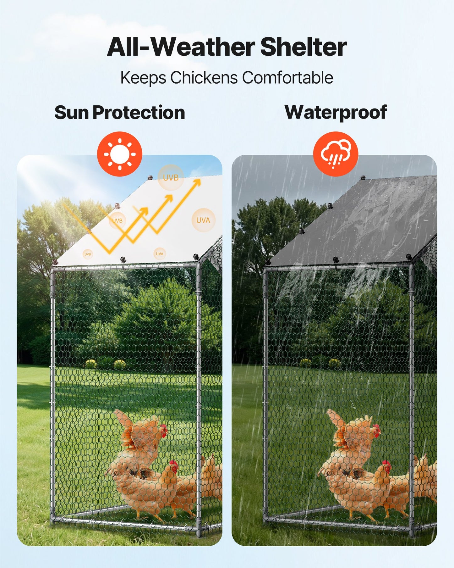 Large Metal Chicken Coop