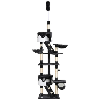 PawHut Floor-to-Ceiling Cat Tree