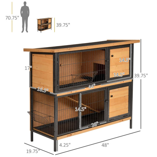 2-Story Large Rabbit Hutch
