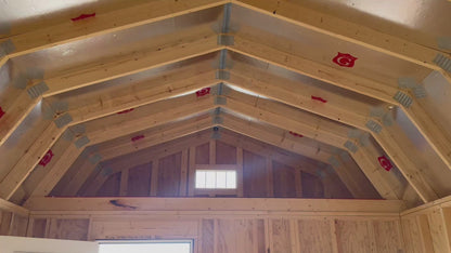 14 x 32 LOFTED BARN CABIN (RTO) LOW AS $702.68 A MONTH + TAX